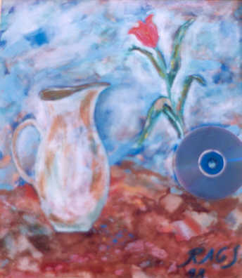Las flores necesitan agua  75x68 cm