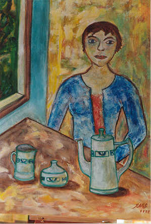 La hora del desayuno   92x72 cm