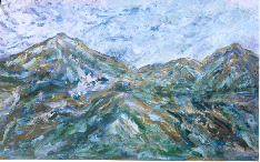 montaas violetas  76x47 cm